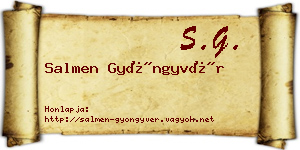 Salmen Gyöngyvér névjegykártya